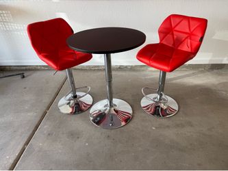 Adjustable Bistro Table & Chairs Set