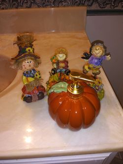 Household bathroom fall Thanksgiving decorative