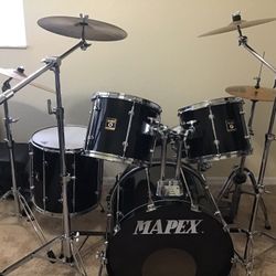 Mapex Saturn 5 Piece Maple Complete Drum Set 