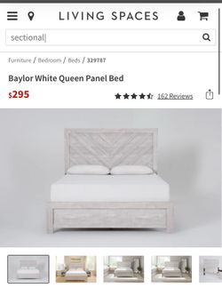Living Spaces Queen Bed Headboard