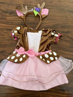 Halloween ! Baby Girl Deer Dress
