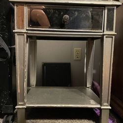 Mirrored Nightstand 