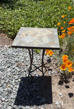 stone patio table