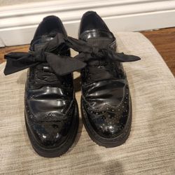 Prada Patent Oxford Shoes