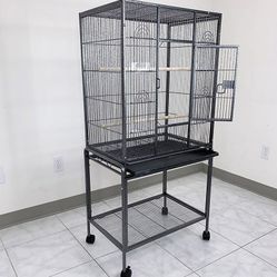 $95 (New in box) Large 53” bird cage for parakeet parrot cockatiel canary finch lovebird, size 24x17x53”