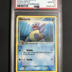 PSA 10 Pokemon EX Crystal Guardians State Championships Wartortle 42/100 2006