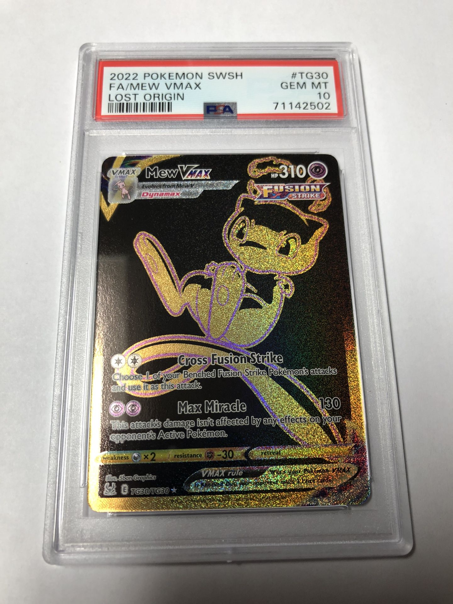 PSA 10 MEW VMAX TG30/TG30 Lost Origin GOLD Pokemon Card $100.00 - PicClick  AU