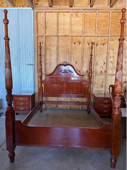 USED Cherry Wood 6 Piece Bedroom Set