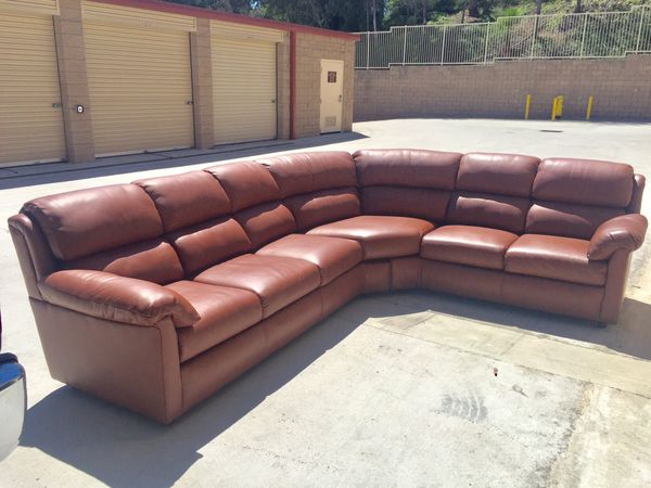 Custom Leather Sofa Made In Usa For Vista Ca Offerup