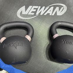 Yes4All Powder Coated Cast Iron Kettlebells- 14KG—31LBS