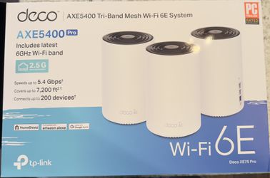Tp-Link Deco AXE5400 Pro Mesh WiFi System