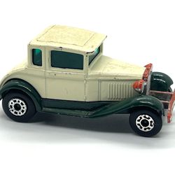 Matchbox Superfast Lesney No 73 Model A Ford 1979 Vintage Cream Green Fenders