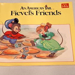 Vintage Children's Book An American Tail Fievel's Friends Paperback 1986