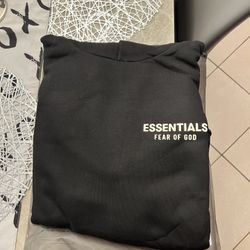 Black Essentials Hoodie 