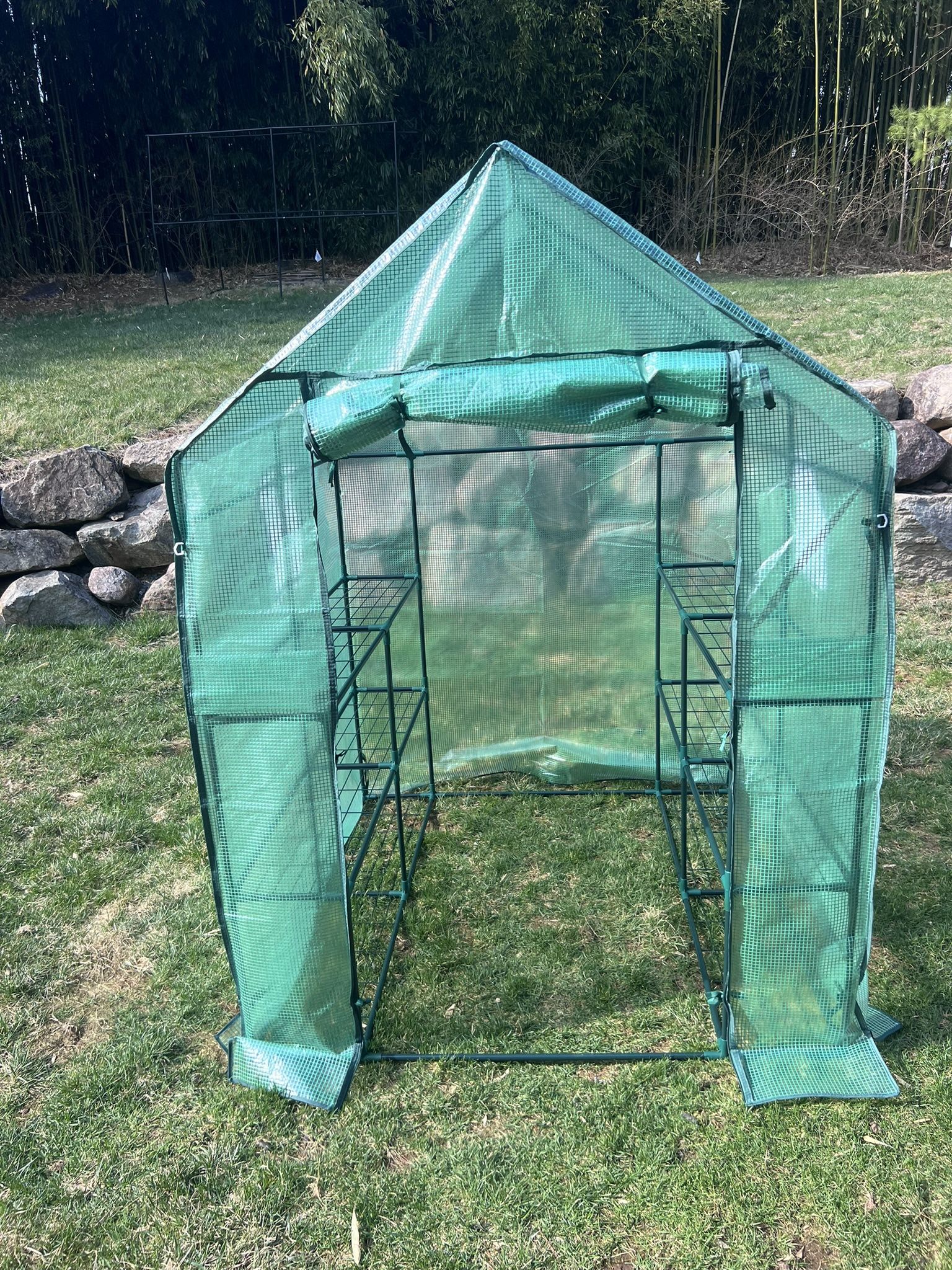 Small Greenhouse - Assembled And Ready Easy To Use!