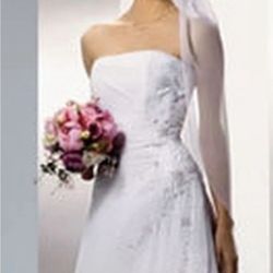 David’s Bridal Michaelangelo Wedding Dress Size 16 Style V8592