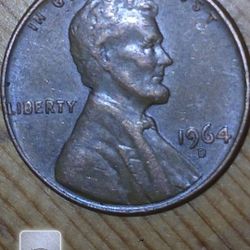 1964 D Penny With L Error. 