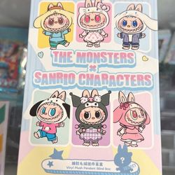 POP MART THE MONSTERS x Sanrio Characters Vinyl Plush Pendant Blind Box Figure