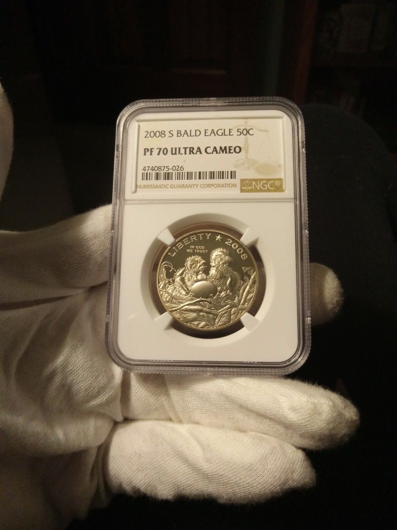 2008-S Bald Eagle Half Dollar Proof NGC PF 70 ULTRA CAMEO