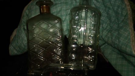 Free old beautiful collectible glass bottles
