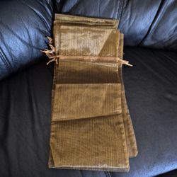 Metallic Fabric Wine Bags 