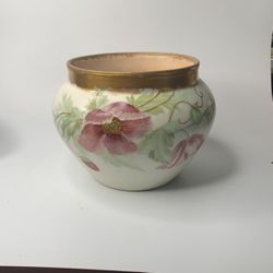 Large Antique Limoges Style Porcelain Bowl