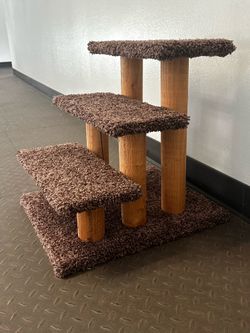 Carpeted Pet Stairs for Dog or Cat