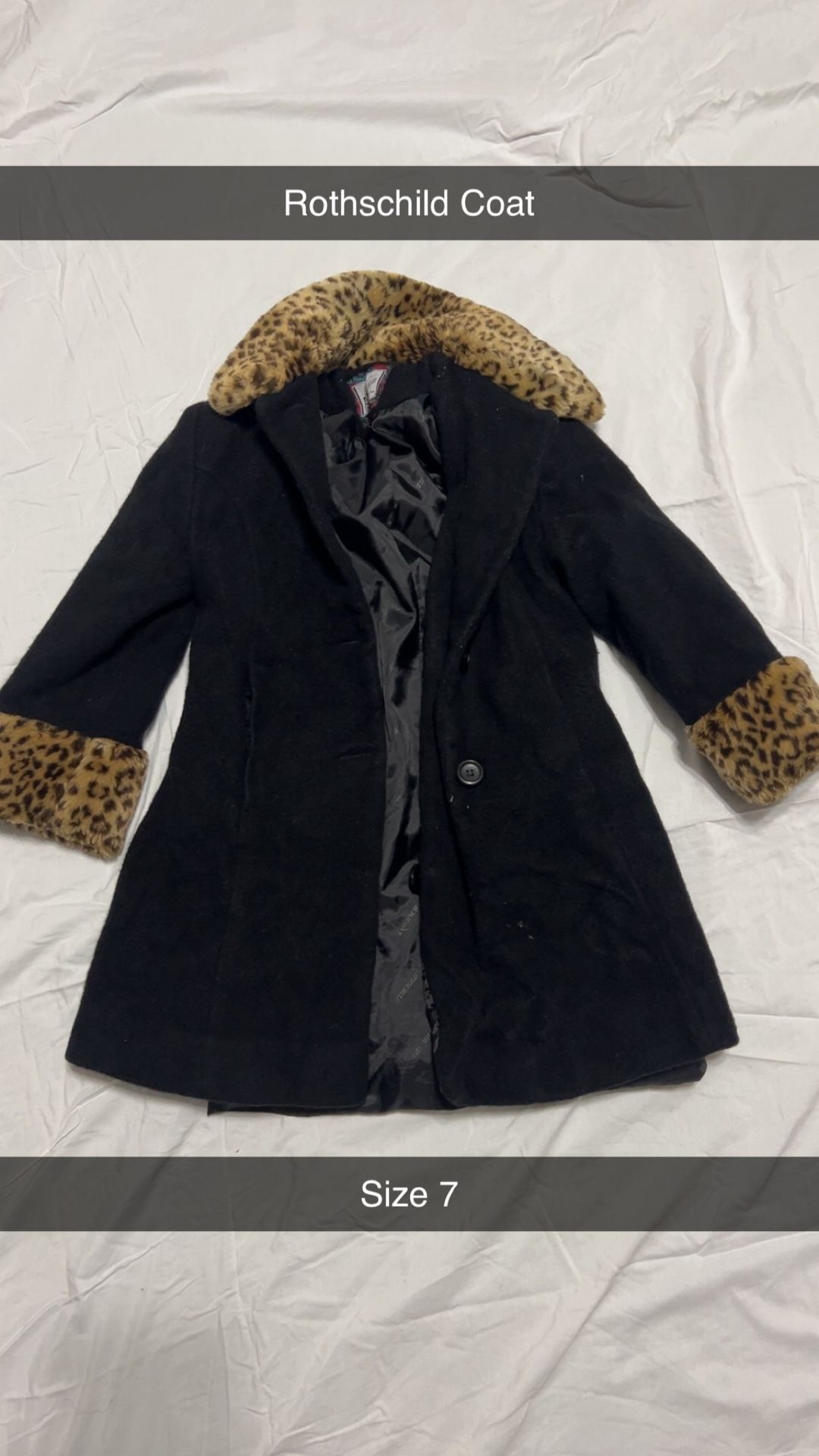 Rothschild coat -size 7