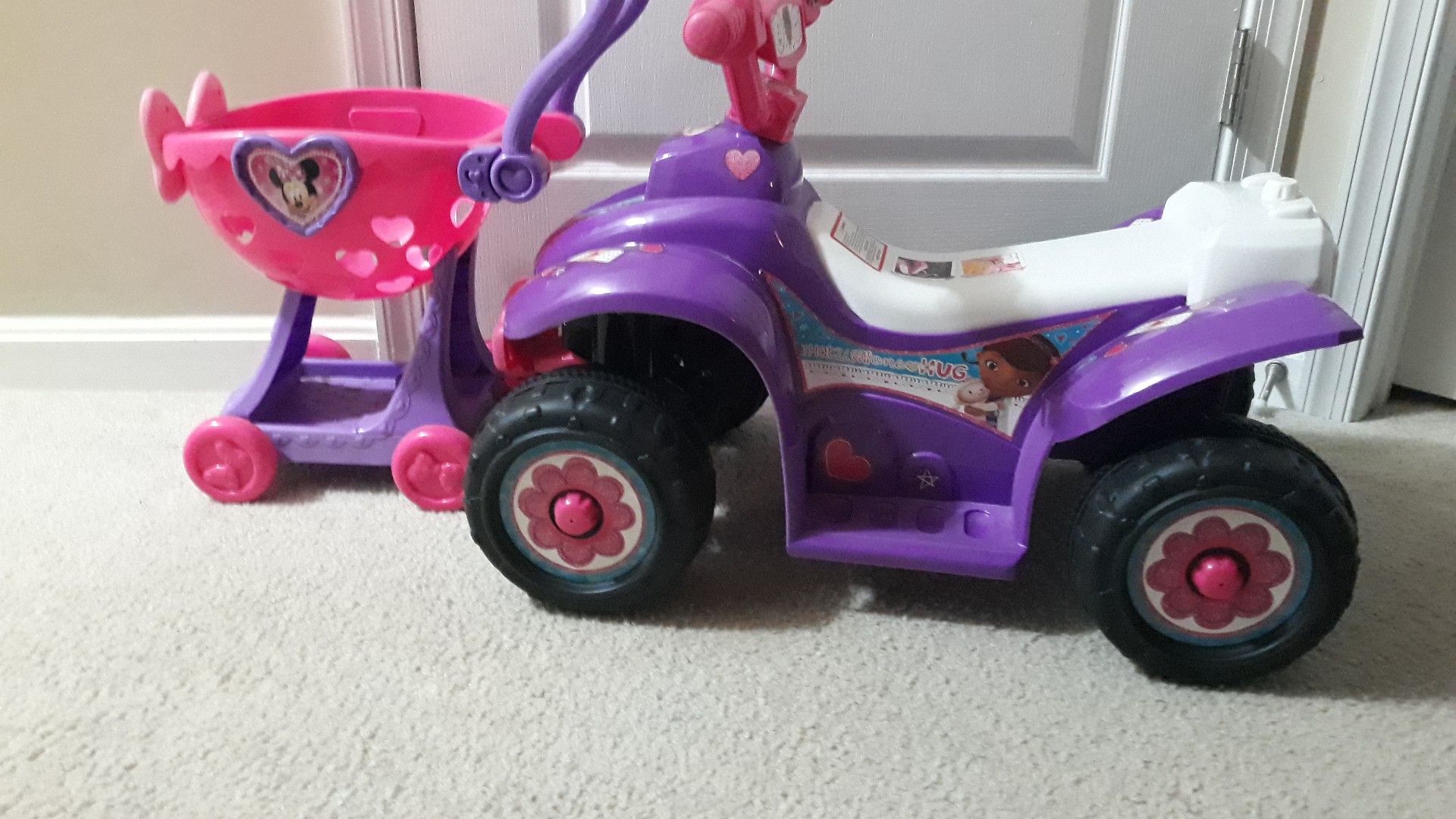 Toddler 4 wheeler and shopping cart