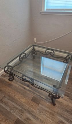 Vintage glass table
