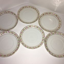 6 Royal Innsbruck J.H.R. Vienna, M.Z. Austria 6" Dessert plates Czechoslovakia