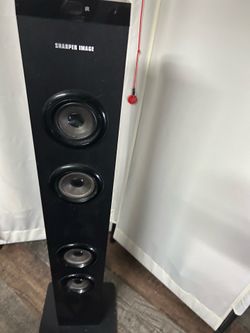 Sharper image speaker tower