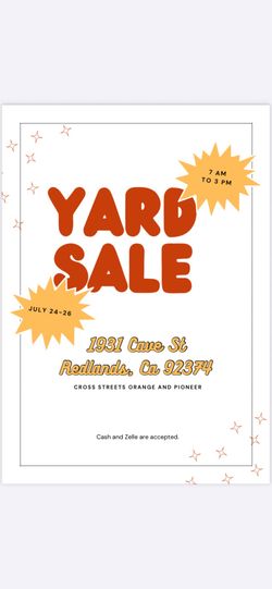 Yard sale