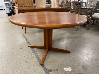 MCM Danish Teak Vintage Round Dining Table