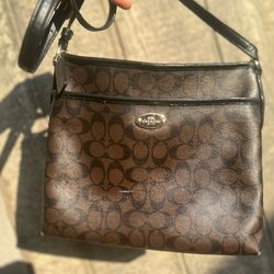 Coach File Crossbody Bag in Signature Canvas.