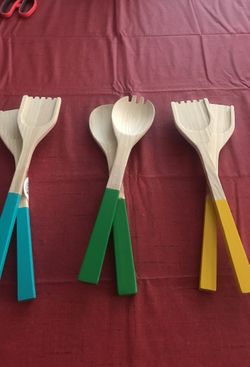 Brand new never used salad tossing spoons
