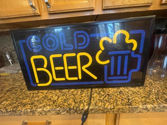 Cold Beer Neon Sign
