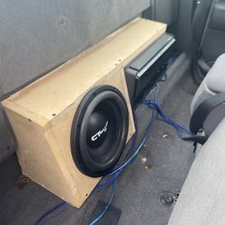 Custom ford ranger sub box with ct sounds subwoofer