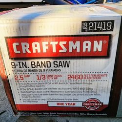 Craftsman 9" Band Saw 2.5 Amps 