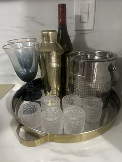 Custom Home Tray Decor | bar Setup 