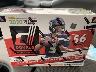 2020 Donruss Football Mega Box. 1 auto and 1 memorabilia card