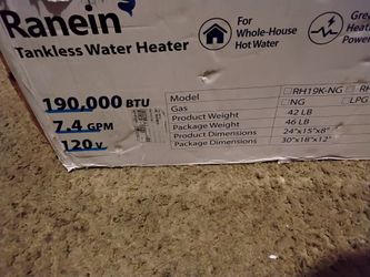 RANEIN TANKLESS WATER HEATER