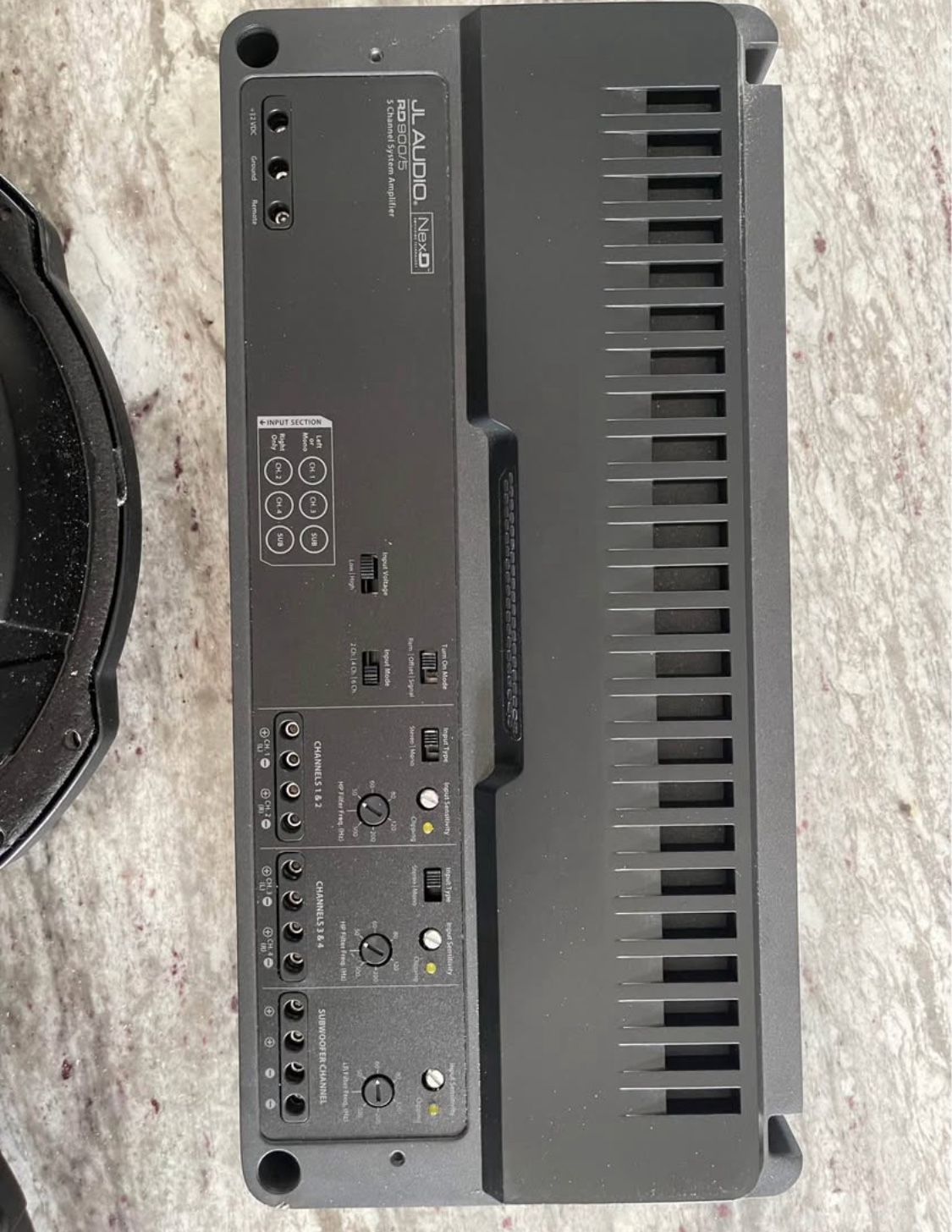 JL Audio RD900/5 - 5-channel car amplifier — 70 watts RMS x 4 at 4 ohms + 500 watts RMS