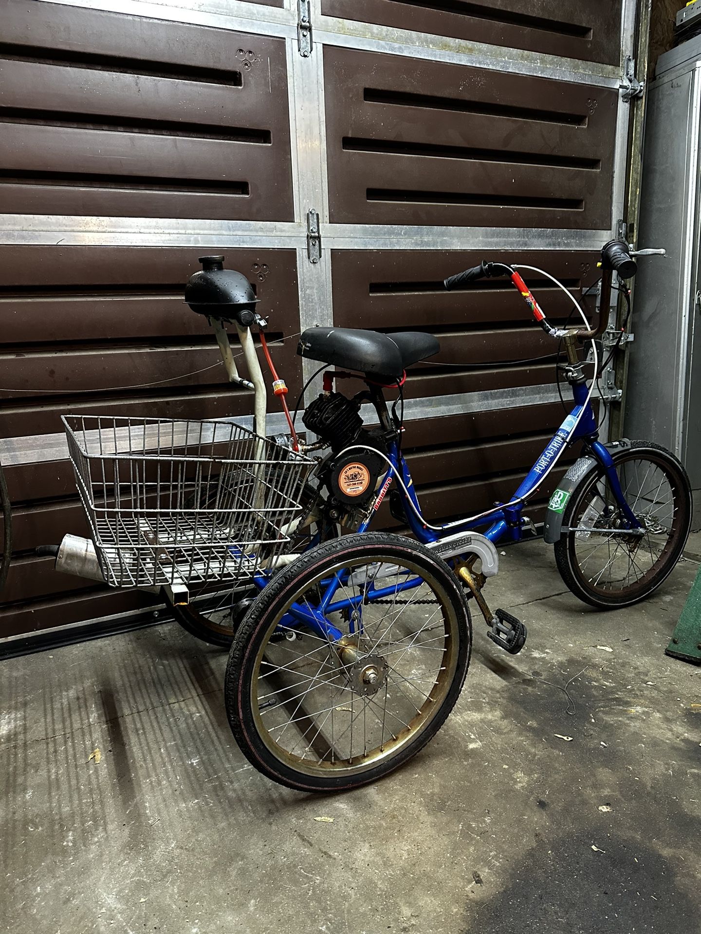 Gas Powered Bicycle Trike Motorized Tricycle