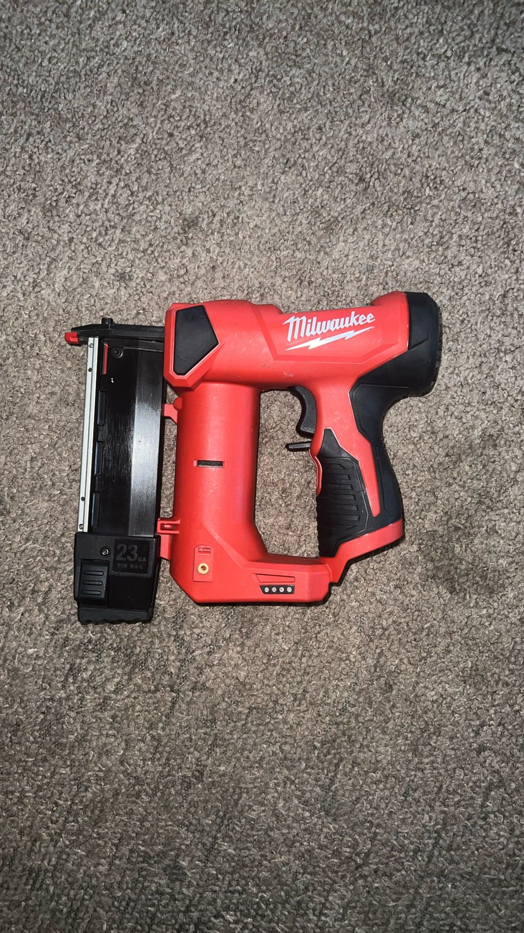 Milwaukee M12 12v 23ga. Pin Nailer Used Works Perfect Tool Only