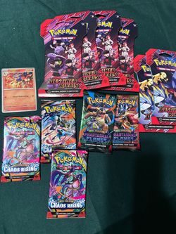 11 packs of Pokemon cards