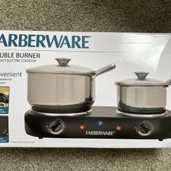 Farberware Portable Electric Double Burner Countertop Obo 