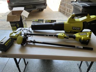 Ryobi 40V Brushless 2 Tool Combo Kit - 17' String Trimmer and Blower