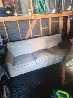 Gray Fabric 3-Seat Sofa