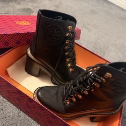 Women’s Black Heeled Boots – Tory Burch – Size 8 🖤
